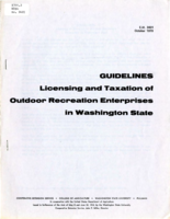 Guidelines: Licensing and taxation of outdoor recreation enterprises in Washington State