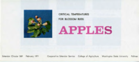 Apples: critical temperatures for blossom buds