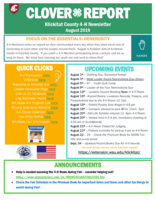 Klickitat Clover Report, August 2019