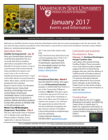 WSU Stevens County Extension Newsletter, January 2017