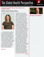 The Global Health Perspective, Spring 2014
