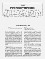 Swine farrowing units