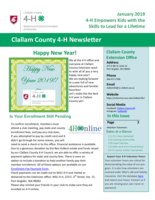 Clallam County 4-H Newsletter, January 2019