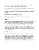 Electrothermal lifetime prediction of polyimide wire insulation with application to aircraft