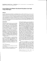 Current status of the western gray squirrel population in the Puget Trough, Washington