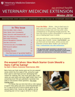 Veterinary Medicine Extension Newsletter, Winter 2018