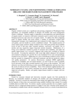 Nitrogen cycling and partitioning under alternative organic orchard floor management strategies