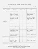 Training aid for judging kneaded yeast bread