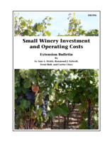 Small winery investment and operating costs