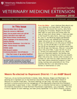 Veterinary Medicine Extension Newsletter, Summer 2018