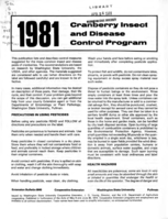 1981 cranberry insect and disease control program