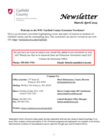 Garfield County Extension Newsletter, May-June 2019