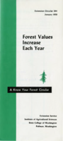Forest values increase each year