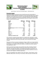 2008 summary report cereal leaf beetle: Economic impact and biological control in Oregon
