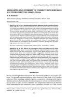 Microsites and diversity of understorey shrubs in Southern Western Ghats, India