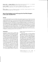 Diet of first-feeding larval and young-of-the-year white sturgeon in the lower Columbia River