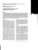 An Estimate of Bias In Tail-Fan Surveys of Rocky Mountain Canada Geese