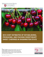 2015 cost estimates of establishing, producing, and packing Sweetheart sweet cherries in Washington