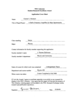 A radio-frequency amplifier for mass spectrometry