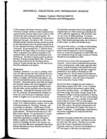 Historical collections and information sources