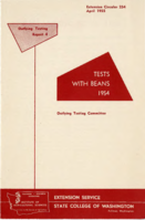 Tests with beans, 1954