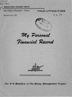 My personal financial record