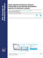 Some Aspects of Electron-Phonon Interaction in the Thermal Modulation Spectra of Molecular Crystals