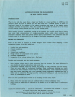 Alternatives for the management of beef cattle waste