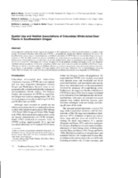 Spatial use and habitat associations of Columbian white-tailed deer fawns in Southwestern Oregon