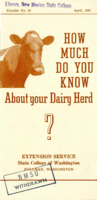 How much do you know about your dairy herd?
