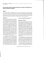 An overview of forest canopy ecosystem functions with reference to urban and riparian systems