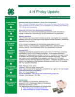 4-H Friday Update, December 12, 2011