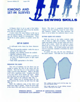 Kimono and set-in sleeves