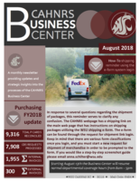 CAHNRS Business Center Newsletter, August 2018