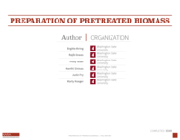 Preparation of Pretreated Biomass