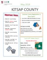 Kitsap County 4-H Newsletter, May 2018