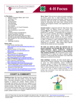 WSU Yakima County Extension 4-H Focus, April 2020