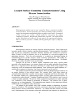 Catalyst Surface Chemistry Characterization Using Hexene Isomerization