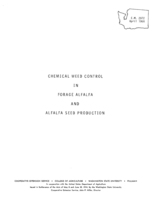 Chemical weed control in forage alfalfa and alfalfa seed production