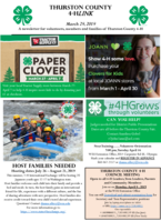Thurston County 4-H LINK, March 29, 2019