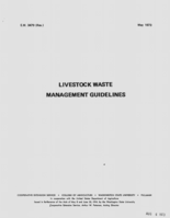 Livestock waste management guidelines