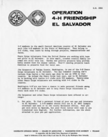 Operation 4-H friendship El Salvador