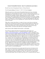 Beyond Conservation: Reimagining the Purpose of Energy Education