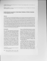 Conifer density increases in semi-desert habitats of British Columbia in the absence of fire