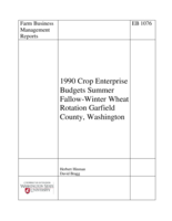 Crop Enterprise Budgets: Two-Year Rotation, Garfield County