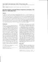 Elk (Cervus elaphus roosevelti) dietary composition and quality in the Mount St. Helens blast zone