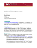 RCM News, January 2012