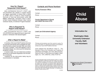 Child Abuse: Information for Washington State University Extension Faculty, Staff, and Volunteers