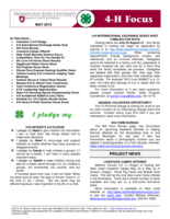 WSU Yakima County Extension 4-H Focus, May 2015