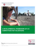 A developmental framework of 4-H competition for volunteers